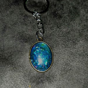 Blue Charm Keychain