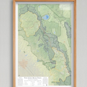 John Muir Trail - Professional Reference Map