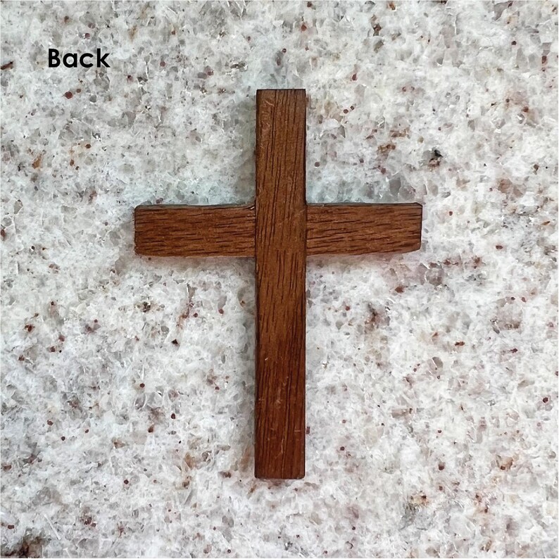 Handmade Small Black Walnut Wooden Cross | Comfort Decor | Christian ...
