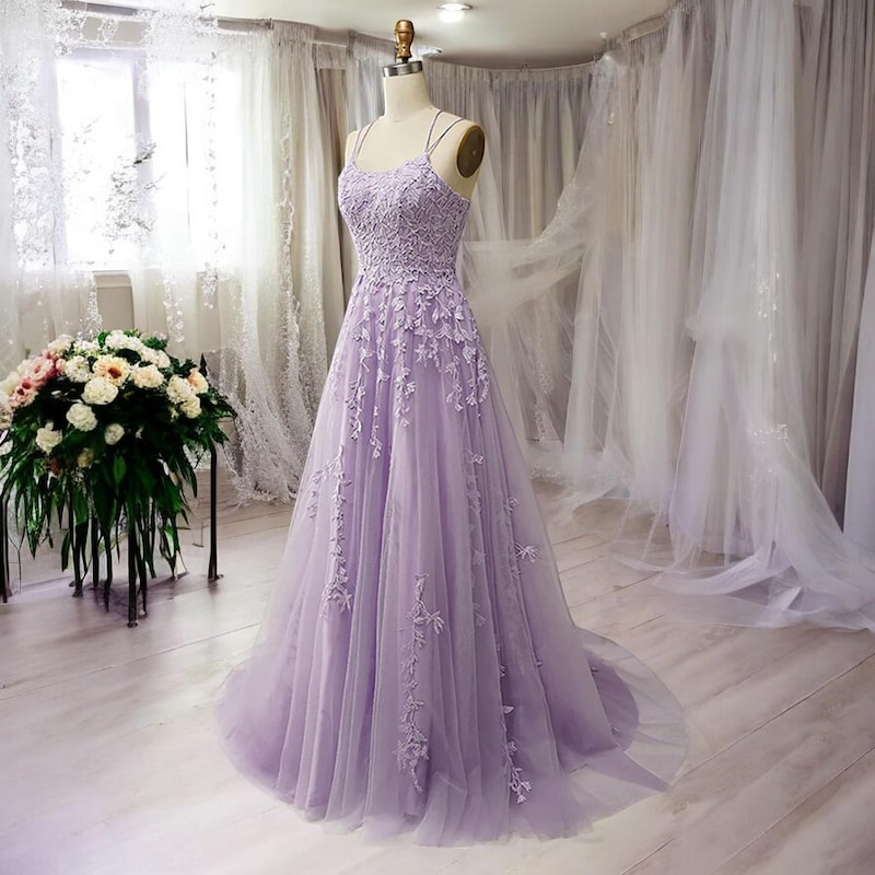 Lavender Wedding Dress - Etsy
