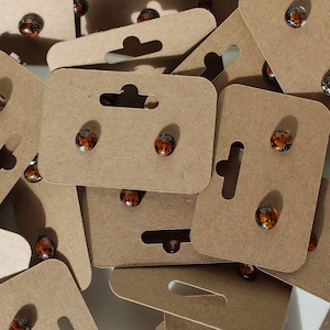 real lady bug earrings