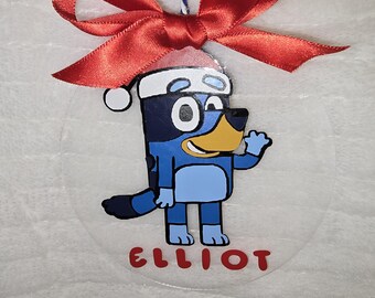 Custom Bluey Ornament - Etsy