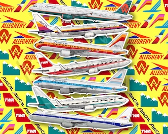 American Airlines Airbus A319 - Set of 25 Aviation Trading Cards
