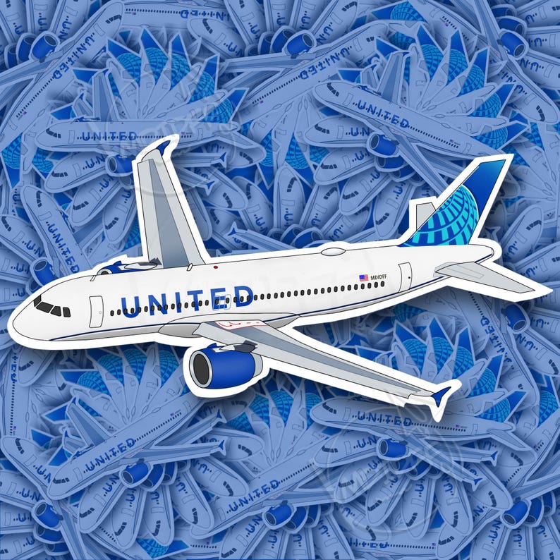 Airbus A320 Sticker - Gift for Pilot Flight Attendant Ramp Agent ...
