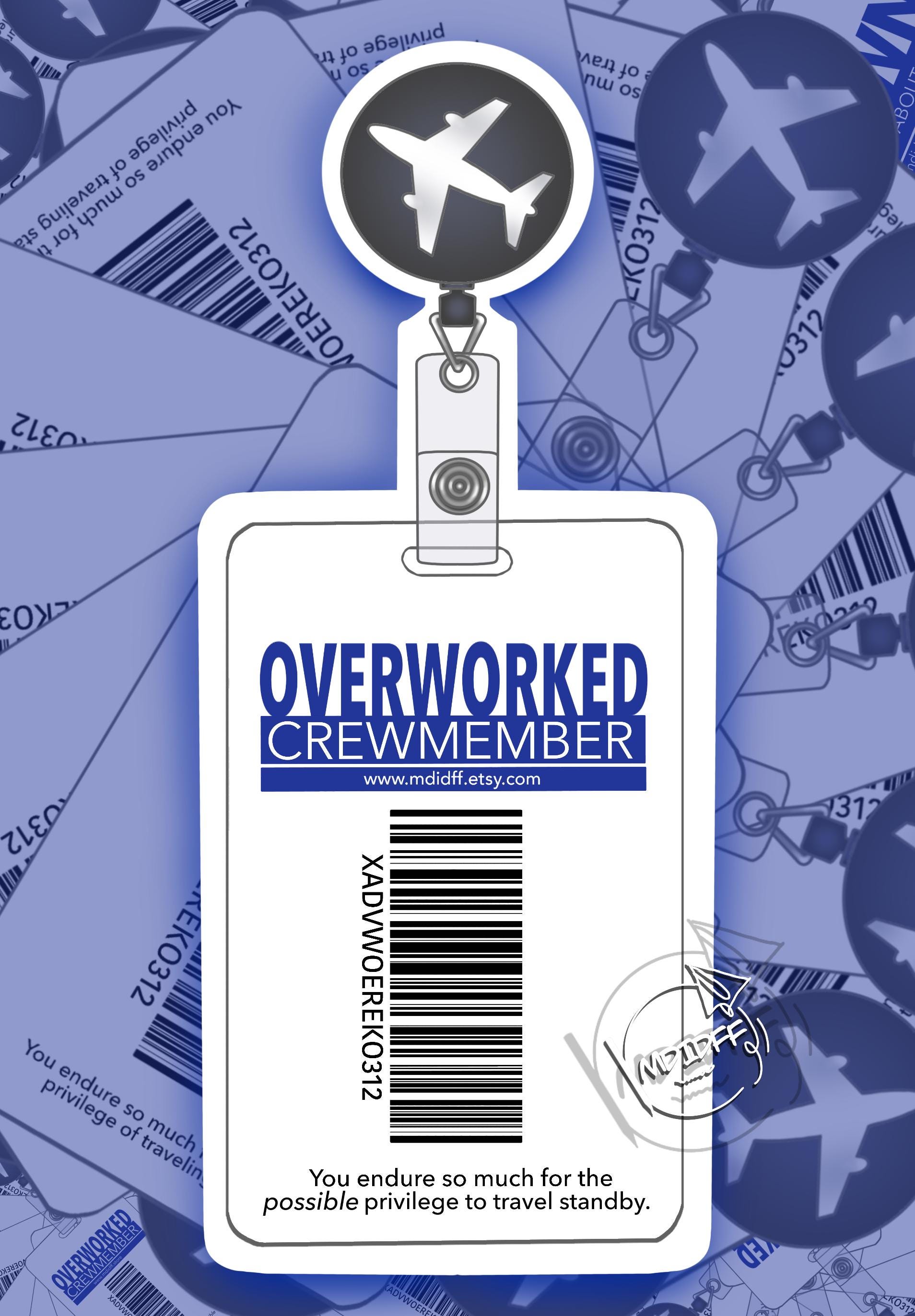 Notyouraverageflight Sticker Parody KCM Badge Sticker: Funny Flight Crew Vinyl Decal - Etsy