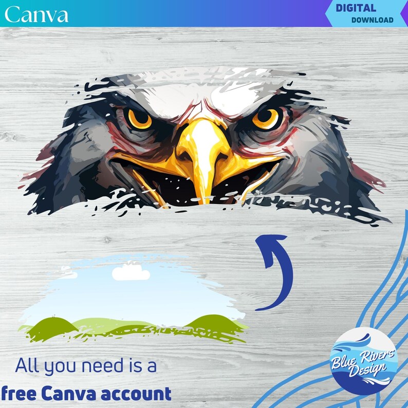 Rammall för penseldrag i Canva: Riven, sliten design (digital nedladdning) bild 5