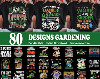 Gardening 2025 Bundle Png, Gardening Quote, Plant Lover Png, Planting Flower Png, Gardener 2025 Png, Gardening Tools Clipart, Commercial Use