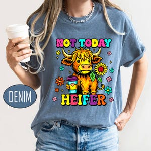 Not Today Heifer Png, Sarcastic Western Cow Png, Funny Highland Cow Png, Sassy Sayings Png, Cow Lovers Gift, Floral Cow Png,Highland Cow Png