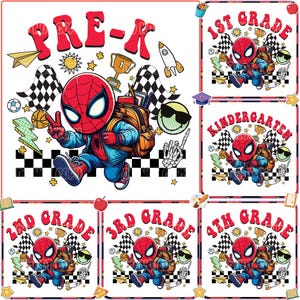 Back to School Super Hero Bundle PNG, Teacher Shirt, First Day of School PNG, 1st/2nd/3rd Grade, Pre-k, Kindergarten, Checkered Teacher Png