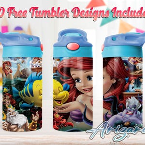 Princess Cartoon 12oz Kids Flip Top Sippy Cup PNG, Princess 12oz Sippy cup Tumbler Png, Kids Princess 12oz Tumbler Wrap, Commercial Use