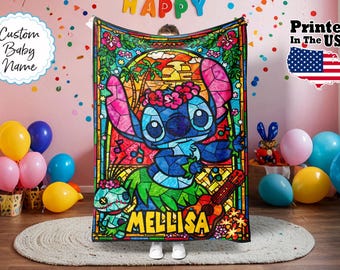 Personalized Cartoon Movie Blanket, Cartoon Blanket, Custom Name Blanket, Monogram Blanket, Cartoon Lover Gift, Baby Blanket, Birthday Gifts