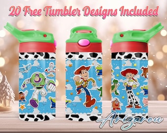 Princess Cartoon 12oz Kids Flip Top Sippy Cup PNG, Princess 12oz Sippy cup Tumbler Png, Kids Princess 12oz Tumbler Wrap, Commercial Use