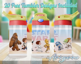 Space Wars 12 oz kinder flip-top sippy cup png, Galaxy's Wars 12 oz sippy cup beker png, Galaxy's Edge 12 oz beker wrap, commercieel gebruik