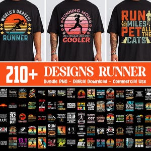 210+ Designs Runner Bundle Png, Running Png, Fitness Running Png, Jogging Png, Let&#39;s Run Png, In My Runner Era Png,Runner Png,Commercial Use