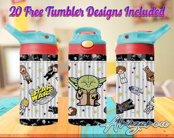 Space Wars 12 oz kinder flip-top sippy cup png, Galaxy's Wars 12 oz sippy cup beker png, Galaxy's Edge 12 oz beker wrap, commercieel gebruik