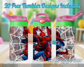 Super Hero 12oz Kids Flip Top Sippy Cup PNG, Cartoon 12oz Sippy cup Tumbler Png, Kids Super Hero 12oz Tumbler Wrap, Commercial Use, Digital