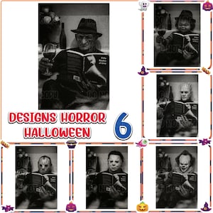 Horror Characters Clipart, Retro Horror Movies Png, Halloween Horror Png, Horror Killers Bundle Png, Halloween Vibes Png, Digital Download