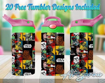 Space Wars 12 oz kinder flip-top sippy cup png, Galaxy's Wars 12 oz sippy cup beker png, Galaxy's Edge 12 oz beker wrap, commercieel gebruik