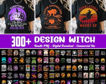 300+ Designs Witch PNG Bundle, Witch Witchcraft Png, Spooky Witch Png, Witches Magic Png, Funny Witch Quotes Png, Villain Png, Commercial Use