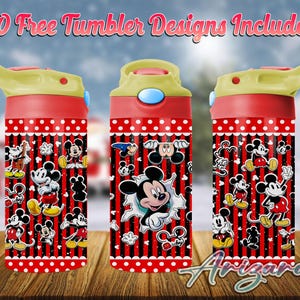 Mouse Cartoon 12oz Kids Flip Top Sippy Cup PNG, Cartoon 12oz Sippy cup Tumbler Png, Mouse Movie 12oz Tumbler Wrap, Commercial Use