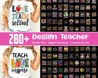 280+ Designs Teacher PNG, Teacher Bundle PNG, Back To School Clipart, Coquette Teach Shirt, First Day Of School PNG, Teacher Appreciation