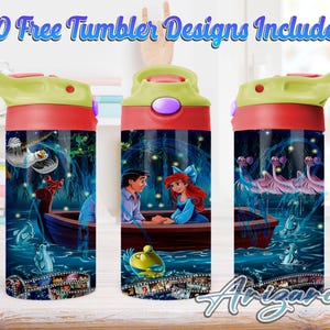 Princess Cartoon 12oz Kids Flip Top Sippy Cup PNG, Princess 12oz Sippy cup Tumbler Png, Kids Princess 12oz Tumbler Wrap, Commercial Use