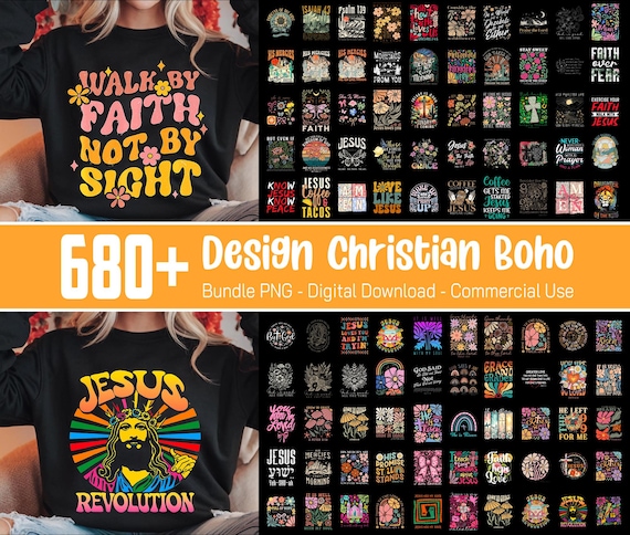 680+ Christian Boho Bundle PNG, Jesus PNG, Bible Verse Clipart, Boho Christian Bundle Png, He is Risen Png, Love Faith Png, Religious Png
