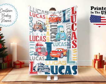 Coperta personalizzata con cartoni animati, coperta con cartoni animati, coperta personalizzata con cartoni animati, coperta per neonati, regalo di compleanno, coperta con nome personalizzato, coperta con monogramma