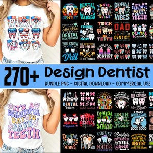 Más de 270 diseños de paquete de dentista (Png), asistente dental (Png), camiseta de dentista, clipart de vida de dentista, cuidado dental (Png), descarga digital, uso comercial