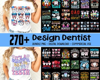 270+ Designs Zahnarzt Bundle Png, Zahnarzt Assistent Png, Zahnarzt Shirt, Zahnarzt Leben Clipart, Zahnpflege Png, digitaler Download, kommerzielle Nutzung