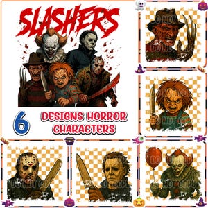 Halloween Horror Png, Horror Killers Bundle Png, Horror Characters Clipart, Horror Movies Png, Halloween Vibes Png, Digital Download