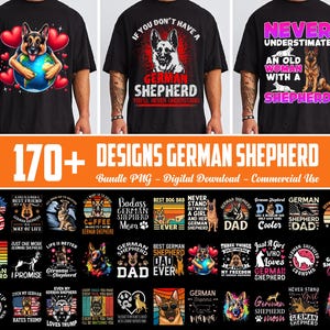170+ Files German Shepherd Png Bundle, Funny German Shepherd Quotes Png, Dog Lover Gift, Dog Designs, Police Dog Shirt Designs, Digital File