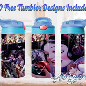 Princess Cartoon 12oz Kids Flip Top Sippy Cup PNG, Princess 12oz Sippy cup Tumbler Png, Kids Princess 12oz Tumbler Wrap, Commercial Use