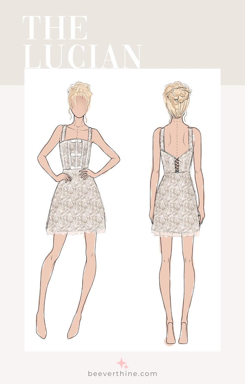 The Lucian Dress. Bridal Mini Lace Dress With Beading. Elopement