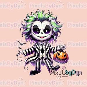 Beetlejuice PNG, Halloween PNG, Beetlejuice Halloween PNG, Horror PNG, Horror PNG, Horror Charaktere PNG, Sublimationsdesign, Png Design