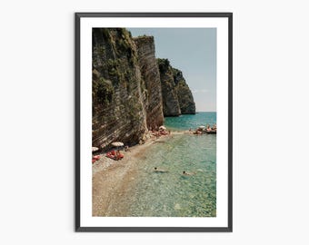 European Beach Landscape Digital Wall Art, Museum Quality Photo Print, Photography Prints, Summer Poster