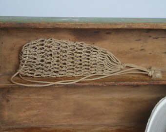 Vintage Mesh Bait Bag - Retro Fishing Tackle - Collectible Fishing Gear