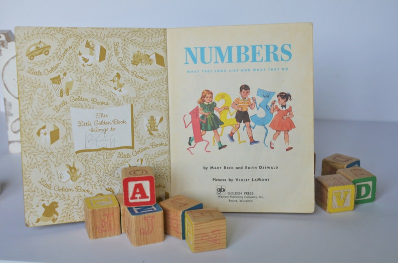 1955 Little Golden Book Numbers Book Classic Children's Book - Etsy
