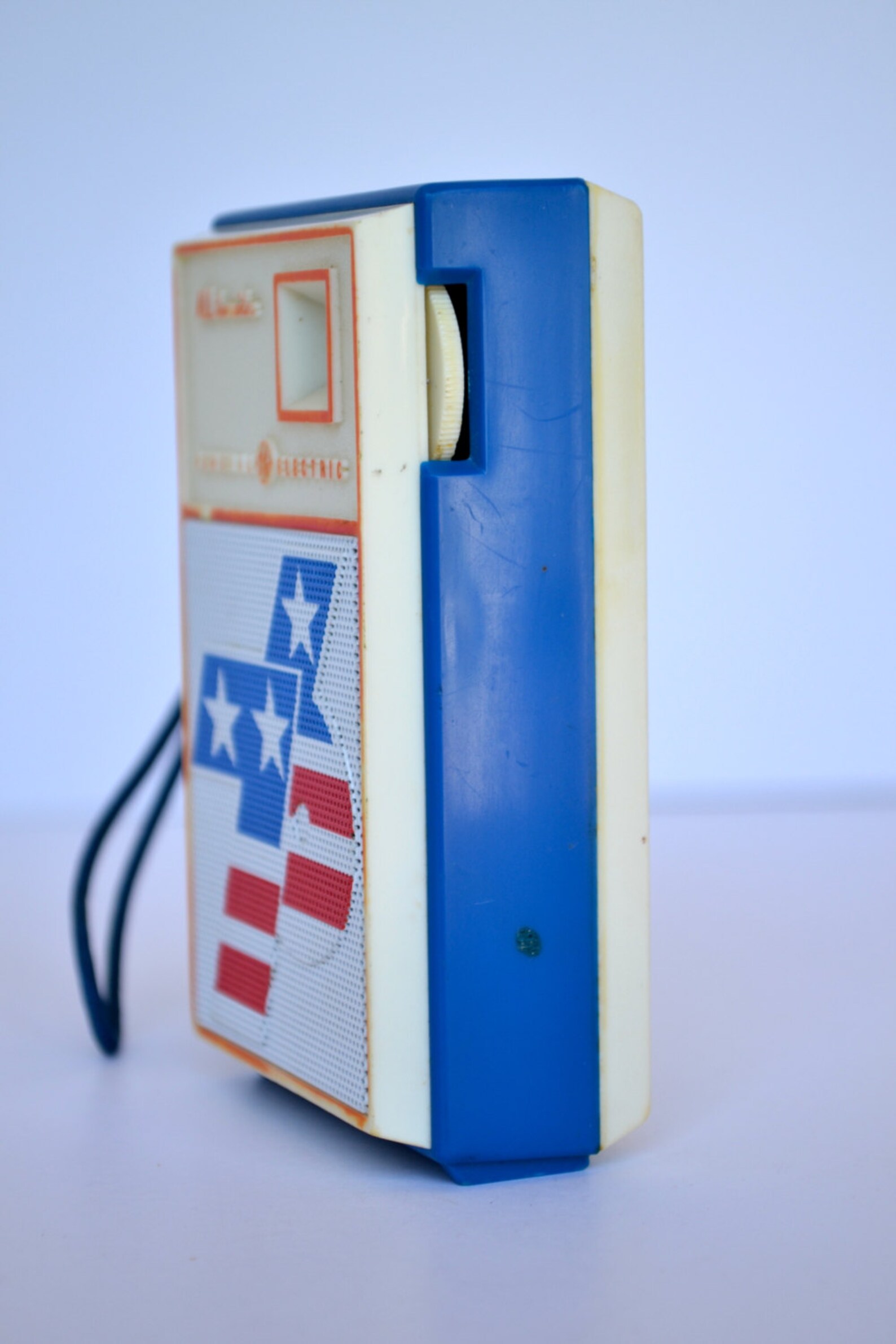 1976 GE Transistor Radio Fourth of July Radio Red White Etsy