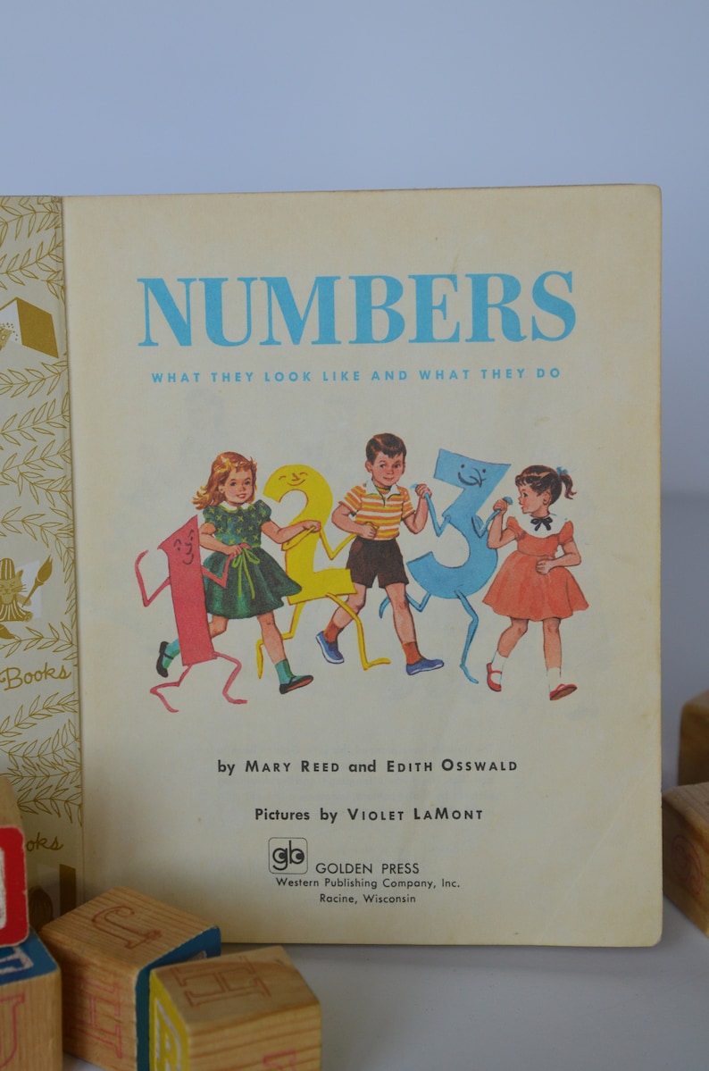 1955 Little Golden Book Numbers Book Classic Children's Book - Etsy