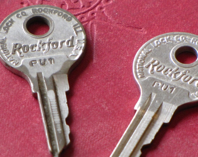 Rockford Keys Mid Century National Lock Company Etsy