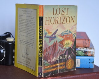 Vintage Paperback Lost Horizon by James Hilton - Pocket Book Edition -