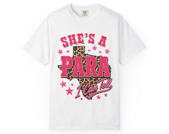 Shes a Para Can Tell TshirtTexas Leopard Print Para Tee