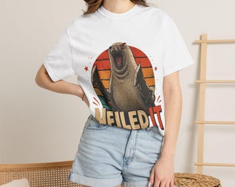 Neil The Seal Neiled It Funny Elephant Seal Meme T-Shirt