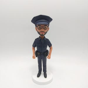 Handcrafted Law Enforcement Bobblehead – Unique Gift for Police Officers or Public Safety Workers