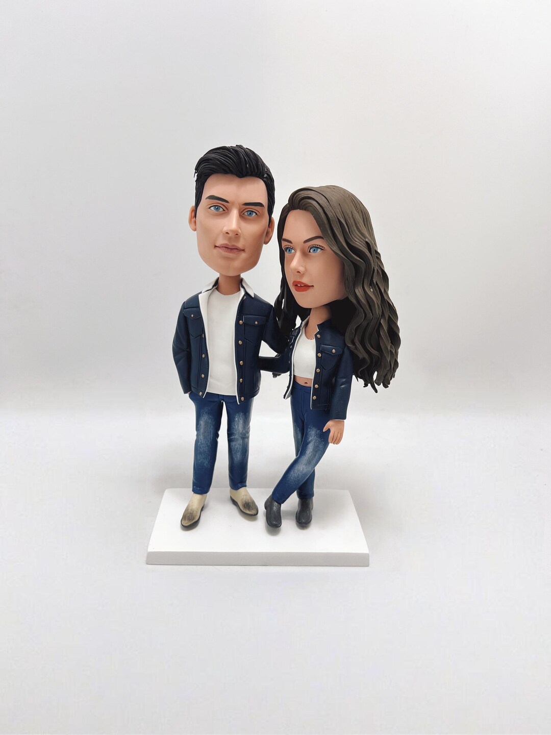 Couple Bobblehead Dolls - Romantic Pair Figurine Set