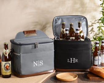 Borse termiche ricamate per testimoni dello sposo, borse termiche personalizzate per birra, borse termiche da golf, bomboniere per addio al celibato, regali per il testimone dello sposo