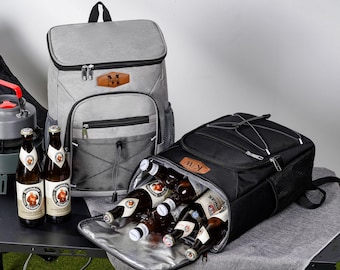 Personalized Groomsmen Cooler Backpack, Custom Insulated Beer Bag, Wedding Party Gift for Him, Outdoor Travel Bags