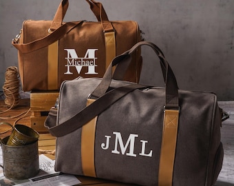Borsa da viaggio personalizzata per uomo, borsa da palestra per testimoni dello sposo, borsa da viaggio capiente per il weekend, bomboniera per addio al celibato.