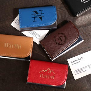 Porte-cartes de visite en cuir personnalisé,Porte-cartes de crédit,Porte-cartes,Porte-cartes de visite,Cadeau d'entreprise,Cadeaux d'anniversaire d'entreprise